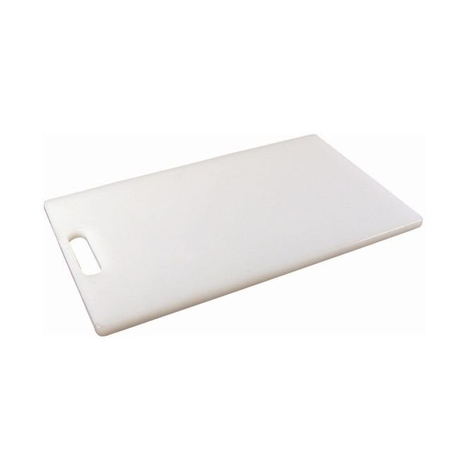 Genware  White Low Density Chopping Board 10 x 6 x 0.5