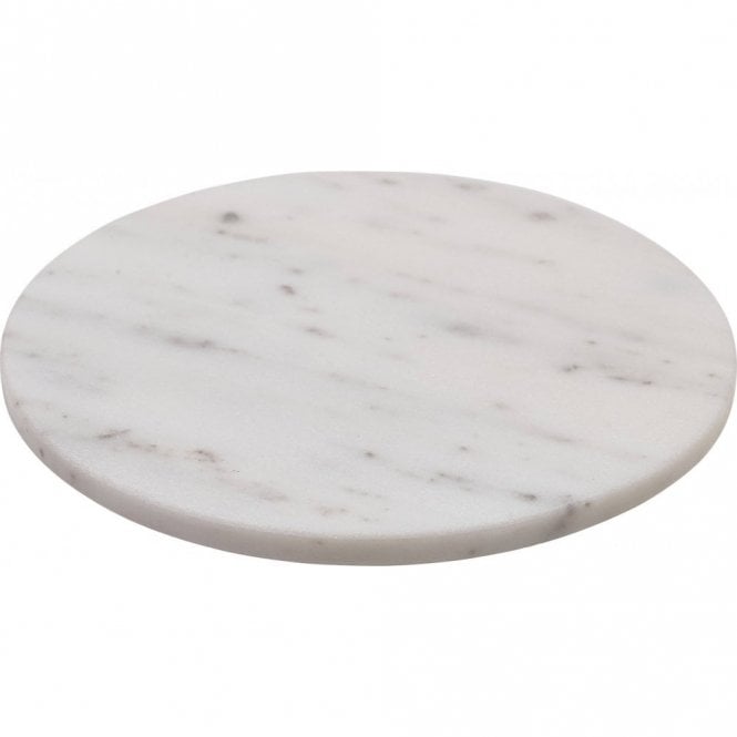 Genware  White Marble Platter 20.5cm Dia