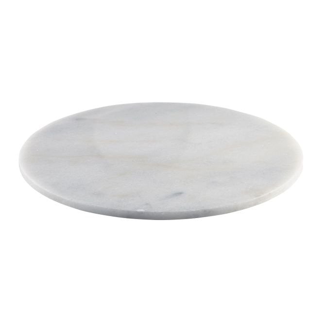 Genware White Marble Platter 33cm Dia