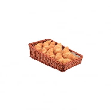 Wicker Display Basket 40X25X12cm - 6cm Front