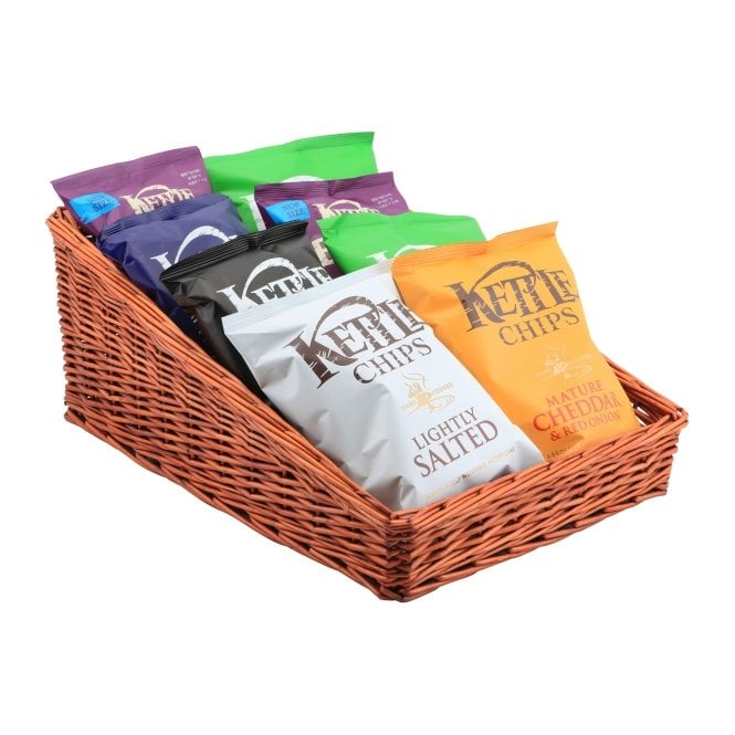 Genware Wicker Display Basket 46X36X20cm - 7cm Front
