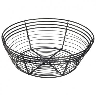 Wire Basket  Round 25.5 x 8cm | Box of 6