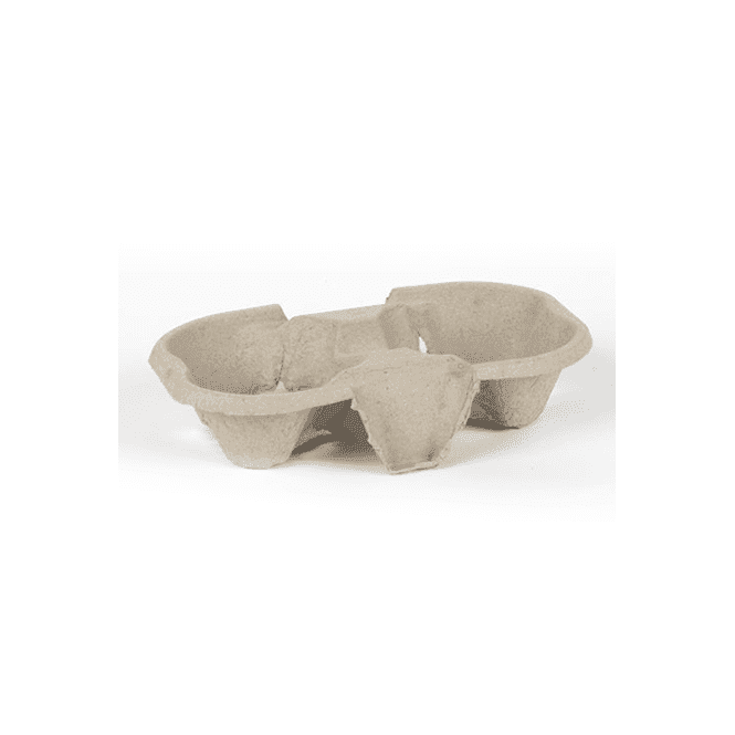 Green Planet 2 Cup Carrier Moulded Pulp Fibre | Box of 360