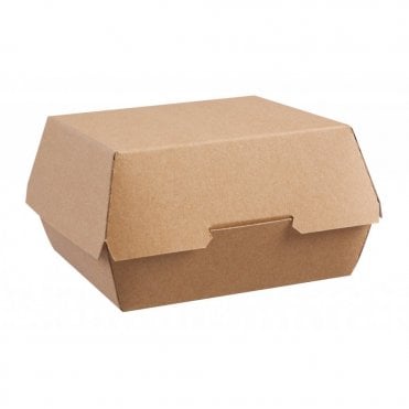 Burger Box Standard Paper (127mm / 5") Kraft | Box of 400