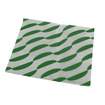 Green Stripe Burger Wrap 250 x 320mm | Box of 1000