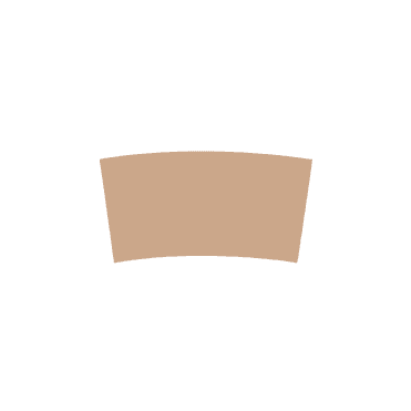 Hot Cup Sleeve Large Paper (125x110x60mm/4.9x4.3x2.4") | Box of 1000