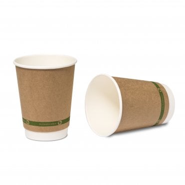 Kraft Bio Double Wall  Hot Drink Cup 12oz | Box of 500