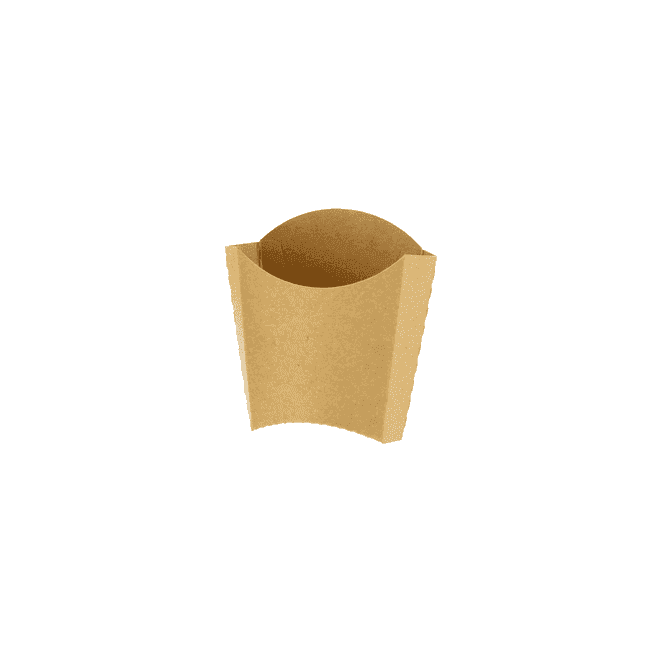 Green Planet Kraft Medium Chip Scoop | Box of 1000