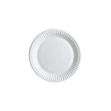 Paper Plate Round Heavy Duty (240g / 229mm / 9") White | Box of 1000