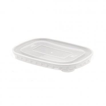 PP Lid for Rectangular Container (500/650/750/1000ml) Clear | Box of 300