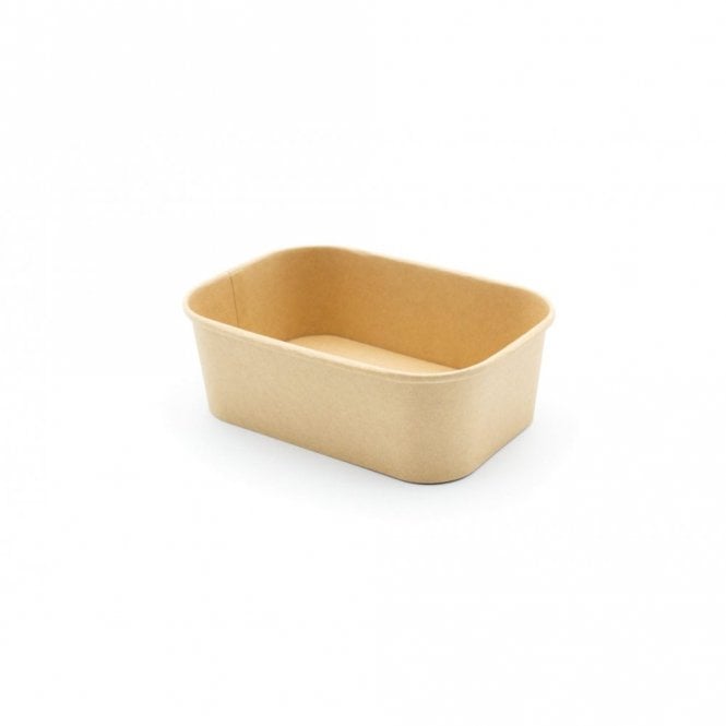 Green Planet Rectangular Container Paper (750ml/170x120x57.5mm) Kraft | Box of 300