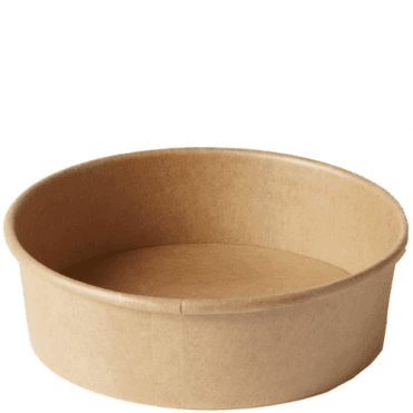 Salad Bowl Round Paper (500ml/17oz) Kraft | Box of 300