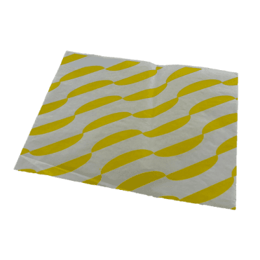 Yellow Stripe Burger Wrap 250 x 320mm | Box of 1000