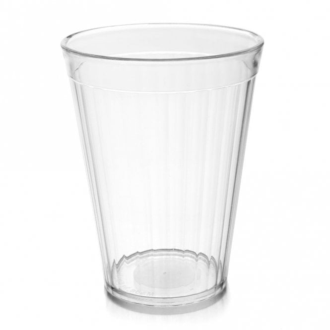 Harfield clear Polycarb Plastic Fluted Tumbler 150ml | BOX OF 6