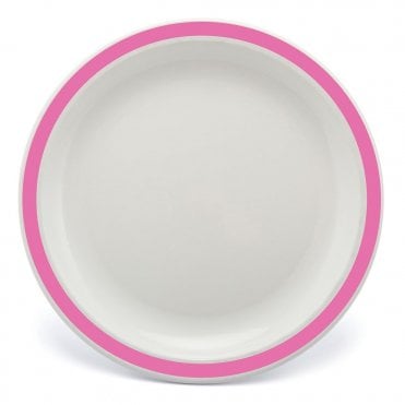 Deep Pink Polycarb Duo 23cm Plate | BOX OF 6