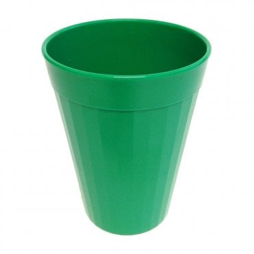 Emerald Green Polycarb Plastic Fluted Tumbler 150ml | BOX OF 6