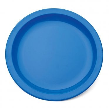 Medium Blue Polycarb Narrow Rimmed 17cm Plate | BOX OF 6