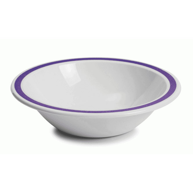 Harfield Polycarb 17.3cm Duo Bowl Sparkle Purple | BOX OF 6