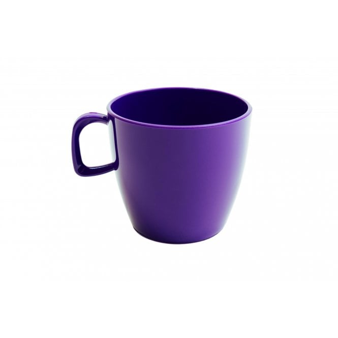 Harfield Polycarb Cup with handle 220ml Purple | BOX OF 6