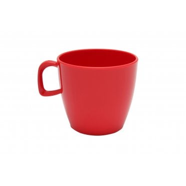 Polycarb Cup with handle 220ml Red | BOX OF 6