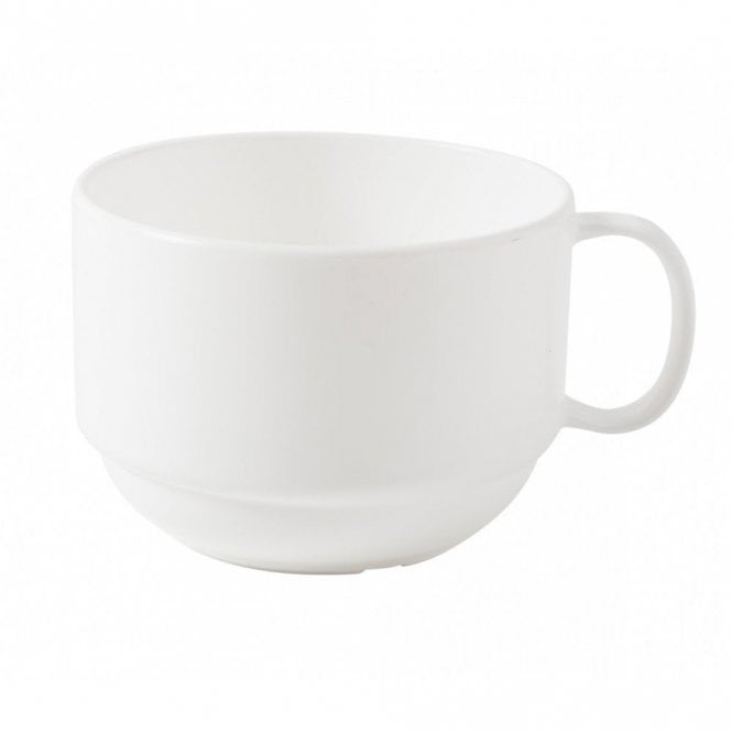 Harfield Polycarb White Cup With Handle 9.3oz | Box of 12