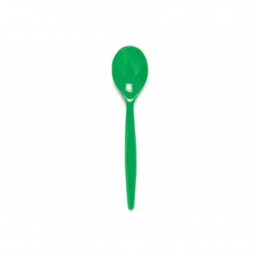 Standard Polycarb Dessert Spoon Emerald Green | BOX OF 6
