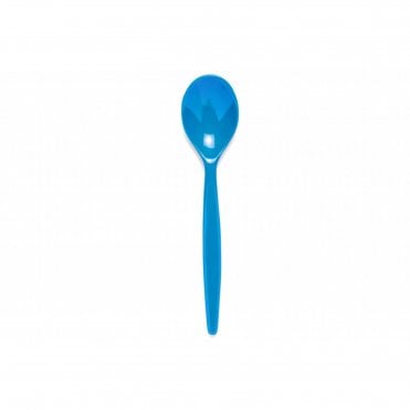 Standard Polycarb Dessert Spoon Medium Blue | BOX OF 6
