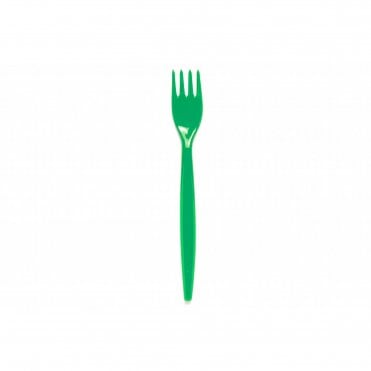 Standard Polycarb Fork Emerald Green | BOX OF 6