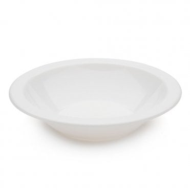 White Polycarb 17.3cm Narrow Rimmed Bowl | BOX OF 6
