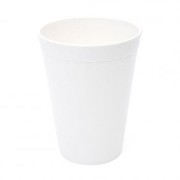 White Polycarb Plastic Fluted Tumbler 150ml | BOX OF 6