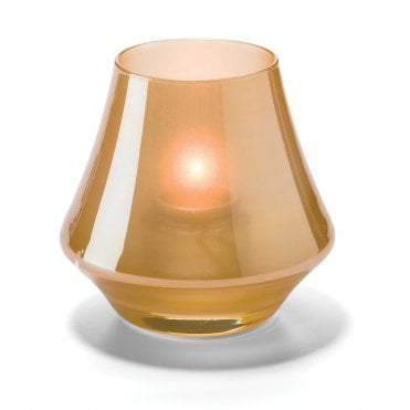 Chime Satin Gold Glass Votive 7 x 8.9cm (2 3/4 x 3 1/2") | Box of 12