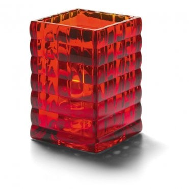 Optic Block Ruby Glass Lamp 6.7 x 9.5cm (2 3/5 x 3 3/4") | Box of 6