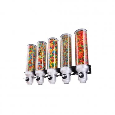 H50-FF Wall Mounted Candy Dispenser 5 Container