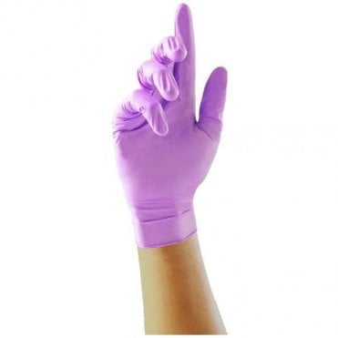 Violet Nitrile Powder Free Gloves Large | Box of 100