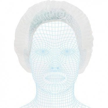 White Mop Cap Hairnet | Box of 100