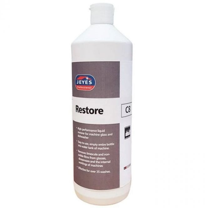 Jeyes C8 Restore Glass Renovate Liquid 1L  | Case of 6