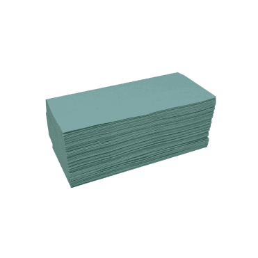 Basic 1 Ply Hand Towel Zig Zag - Green | 1x5000