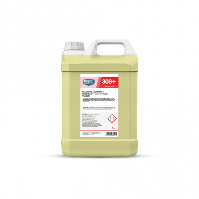 Kitchenmaster Machine Dishwash Detergent 308Plus Med/Har | 2 x 5ltr