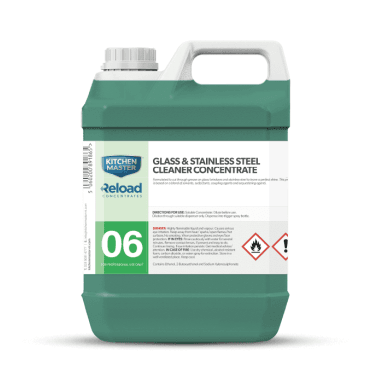 Reload No 6 Glass & S/S Cleaner Concentrate | 4x2Ltr