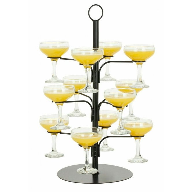Metropolitan Barware Black Cocktail Tree 12 glass holder