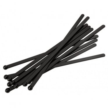 Black Flat Ball Stir Rod 6" Long | Box of 1000