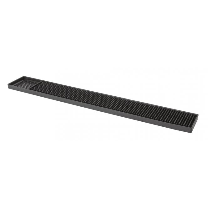 Metropolitan Barware Black Rubber Bar Mat 24” x 3”