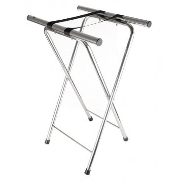 Chrome Tray Stand 80 x 41 x 52cm