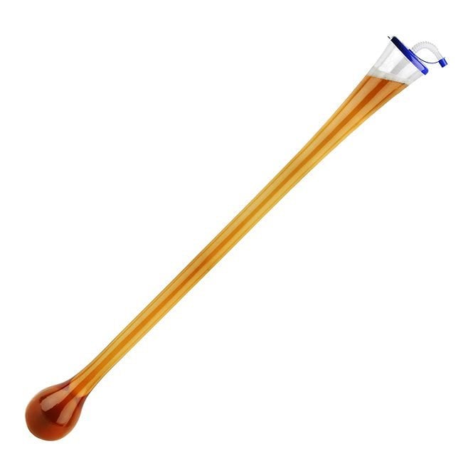 Metropolitan Glassware Plastic Yard of Ale with Lid & Straw Half Yard (24oz)