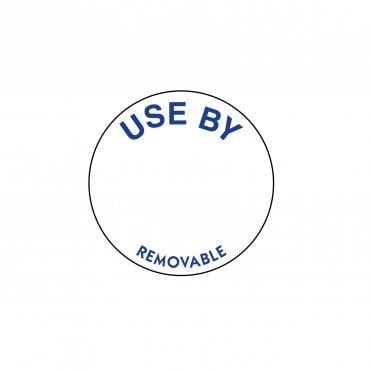 Use By Food Removable Labels 25mm  | Case of 1000