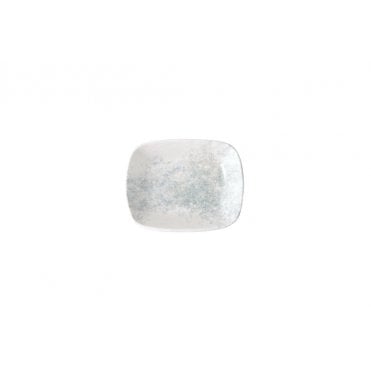 Smoky Matte Blue Deep Rectangular Plate 14cm | Box of 6