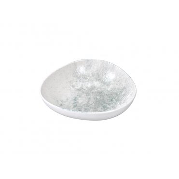Smoky Matte Blue Triangular Deep Plate 20cm | Box of 6