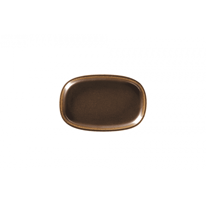RAK Porcelain Ease Rust Oval Deep Platter 23cm | Box of 12