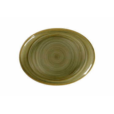 Spot Emerald Oval Platter 36cm | Box of 6