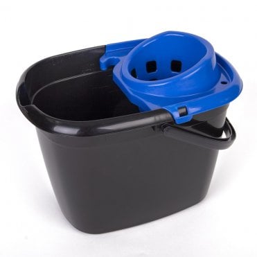 Blue Recycled Bucket & Wringer 14L